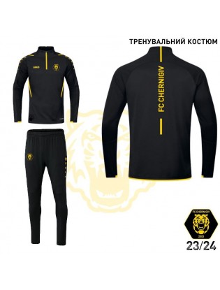 Комплект тренувального костюма ФК Чернігів - чорний