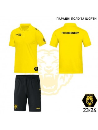 Комплект парадної поло та шорти ФК Чернігів - жовта