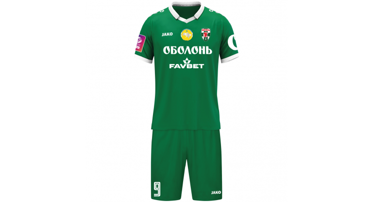 Футбольна форма ФК Оболонь 25/26 Jako, зелена -